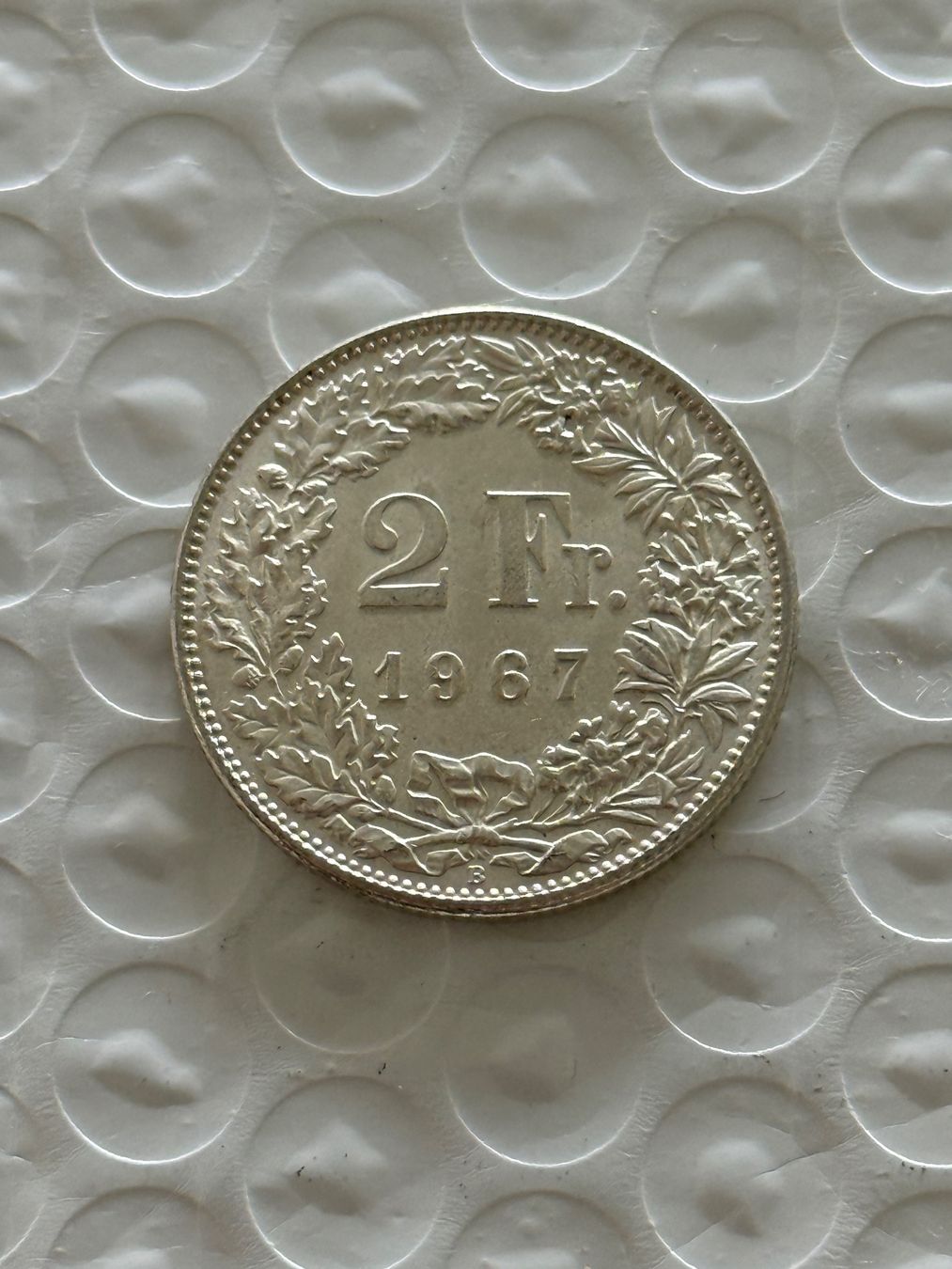 Tutti le monete: 2 Franken 1967  Unz / Stgl – Nuovo (secondo la descrizione) da Wallisellen venduto da SWISS_SILVER1 1