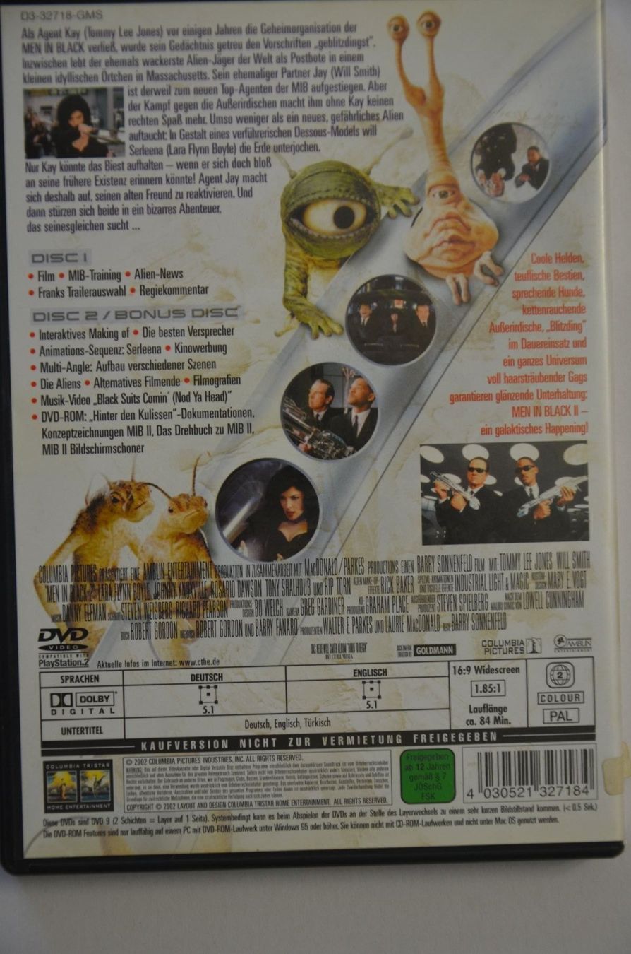 Tutti i DVDs: Men in Black II, Back in Black – Nuovo (secondo la descrizione) da Wetzikon ZH venduto da bausie 1