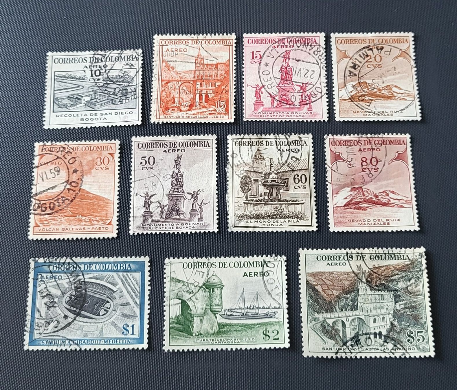 Alle Briefmarken: Kolumbien alte briefmarken – Gebraucht aus St Gallen von Stampsalshobby