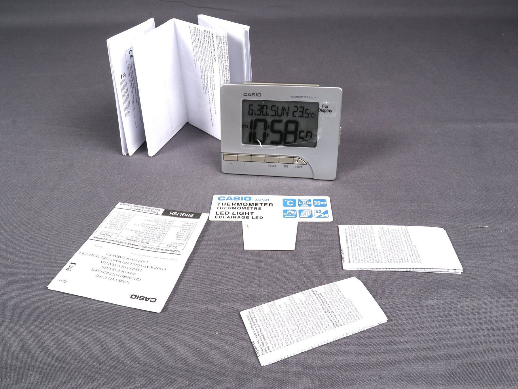 Casio Wecker: CASIO Digitalwecker/Thermometer – Neu (gemäss Beschreibung) aus Steinen von Restwert_Steinen