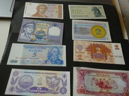 Weltbanknoten, Konvolut alte Geldscheine
