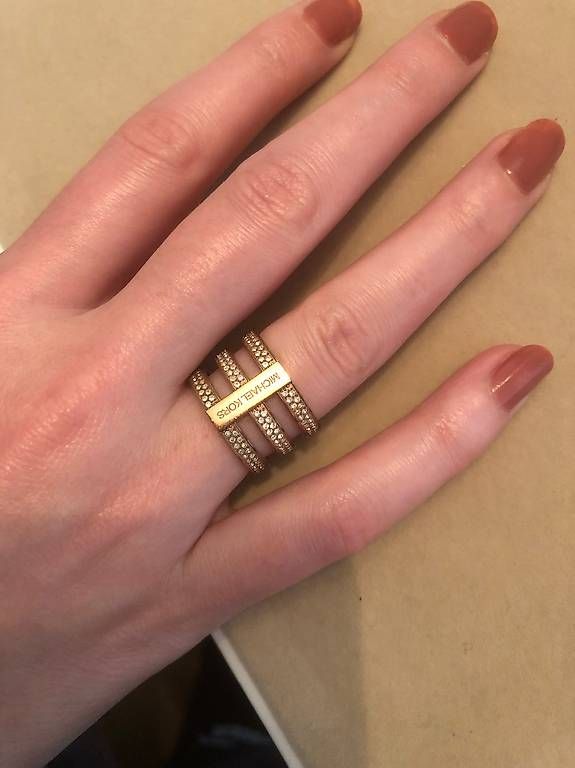 Michael Kors Anelli: 2 Michael Kors Ringe, Silber/Roségold, Grösse 54 – Usato da Märstetten venduto da M.Wiget 3