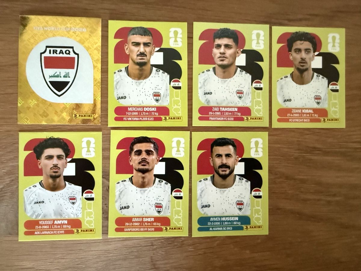 Panini Carte collezionabili: Panini WM 2026 Irak – Nuovo (secondo la descrizione) da Birsfelden venduto da cool_beats