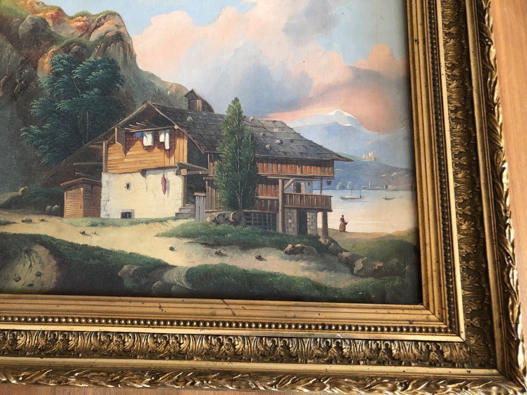 Dipinti: LANDSCHAFT. Antik. Öl auf Leinwand. – Usato da Wald ZH venduto da mlnt 4