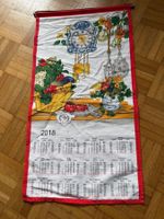 Wandkalender Stoffkalender Küchentuchkalender 2018 Vintage!