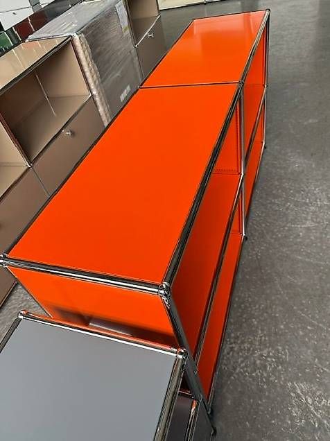 USM Scaffali: USM Haller Sideboard NEU, orange offen – Nuovo (secondo la descrizione) da Lenzburg venduto da Buerokonz 2