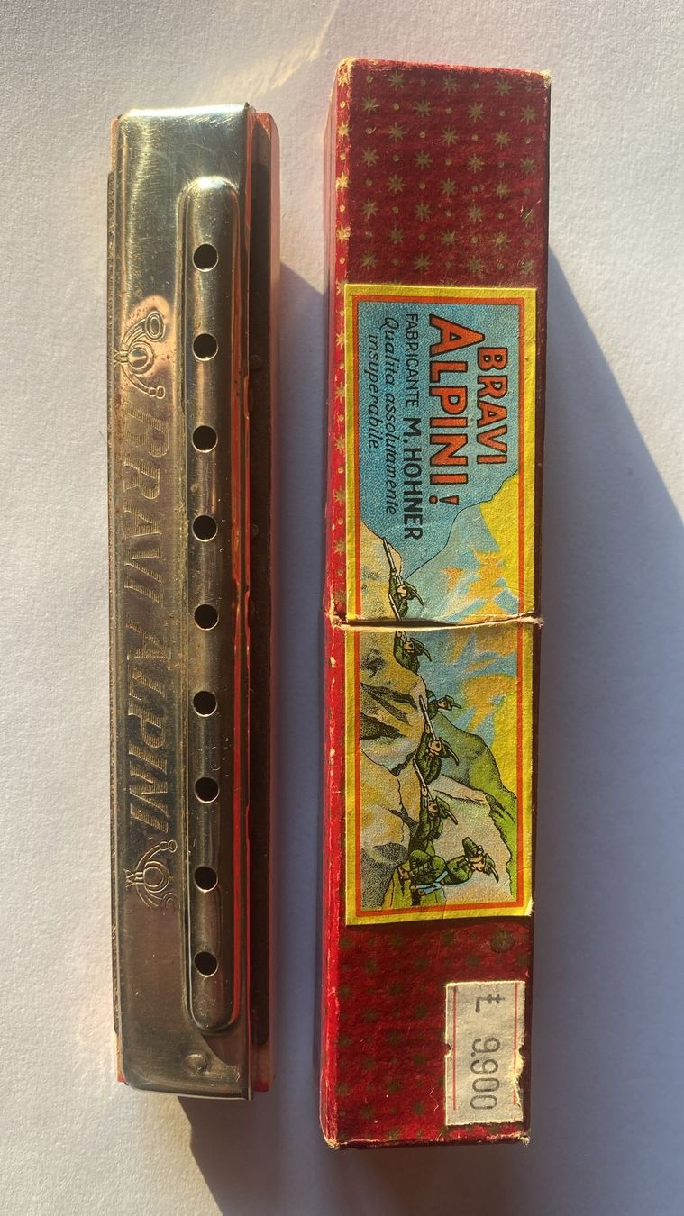 Hohner Strumenti musicali: Armonica "Bravi Alpini" M. Hohner vintage – Usato da Grono venduto da sab_f6hs