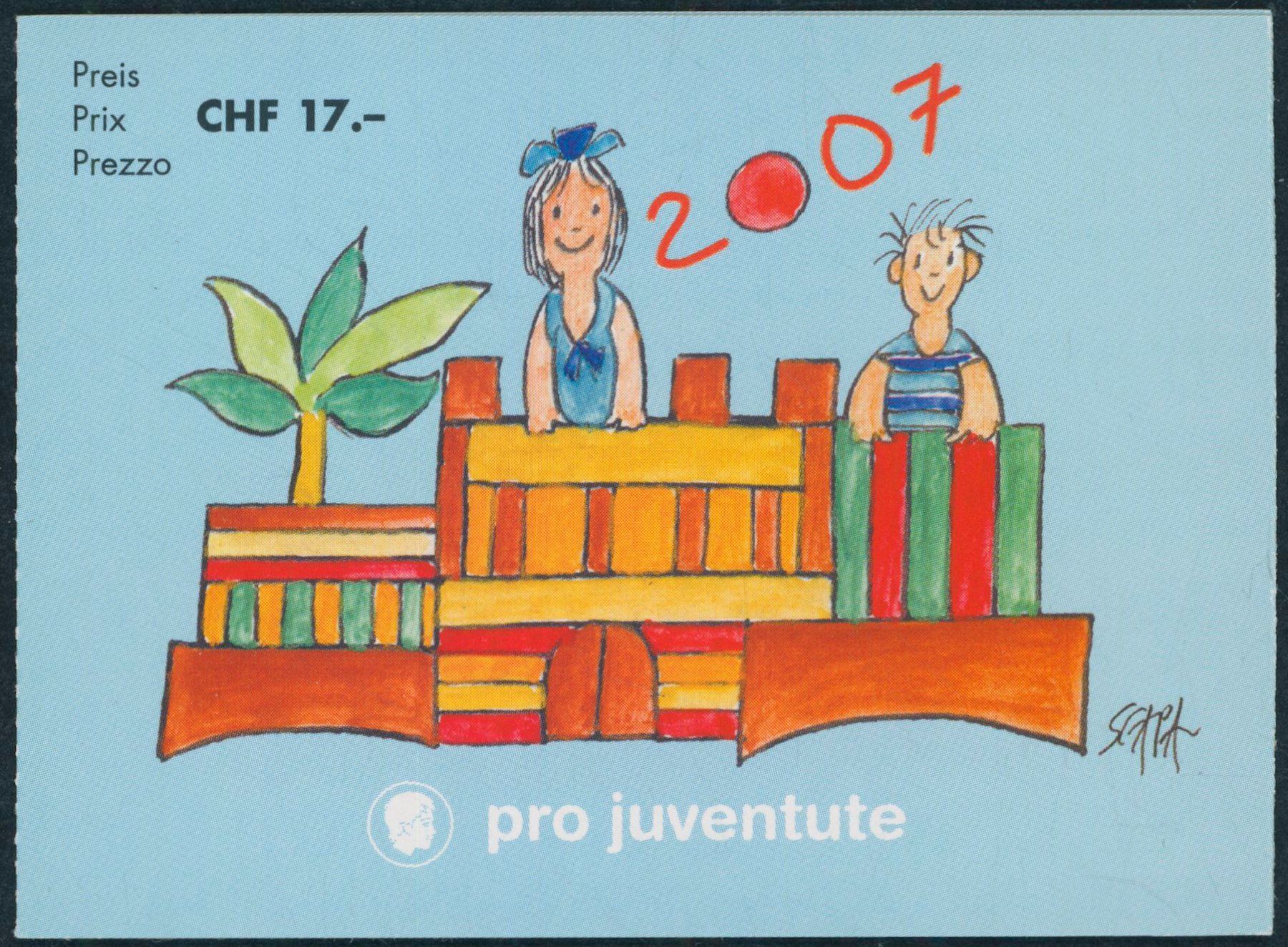 Tutti i francobolli: 2007 - Pro Juventute - Markenheftchen - Ersttag ET – Usato da Schindellegi venduto da leecollect