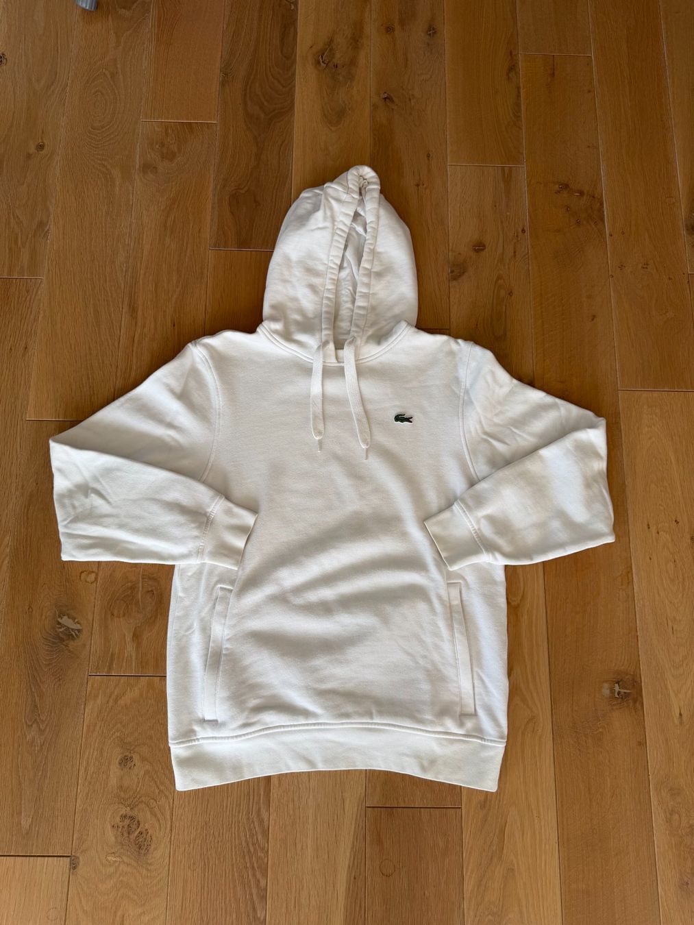 Lacoste Pulls & Sweat-shirts: Lacoste Kapuzenpullover weiss Grösse M – D'occasion à Hünibach par luuk00