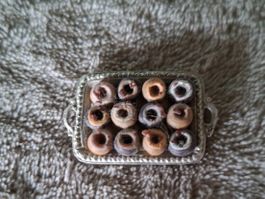 Süsse  Vintage Donuts, Handarbeit fürs Puppenhaus
