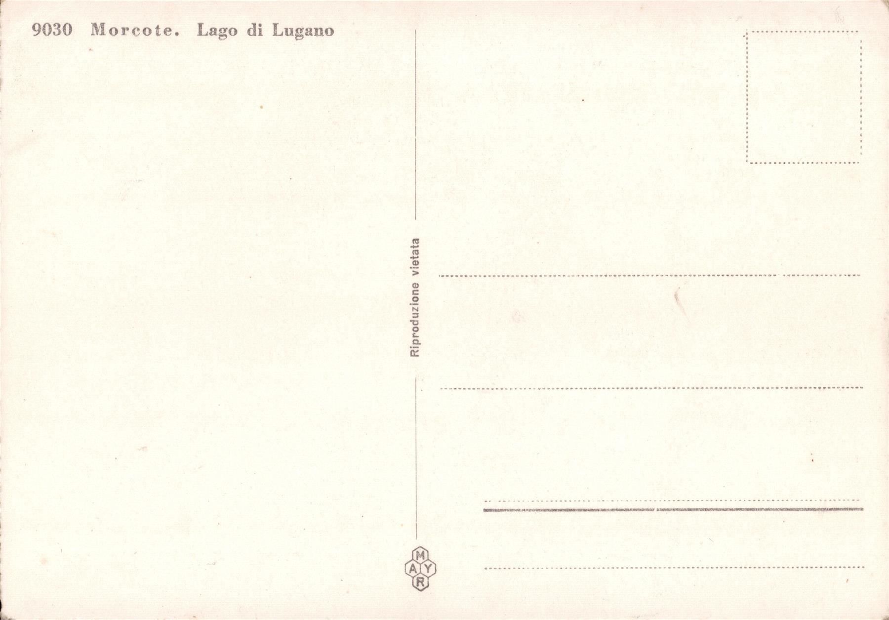 Cartoline postali: AK Morcote - Lago di Lugano – Usato da Eggersriet venduto da stamp303 1