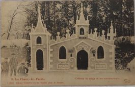 LA CHAUX-DE-FONDS  -  Château de neige en const. - 1903