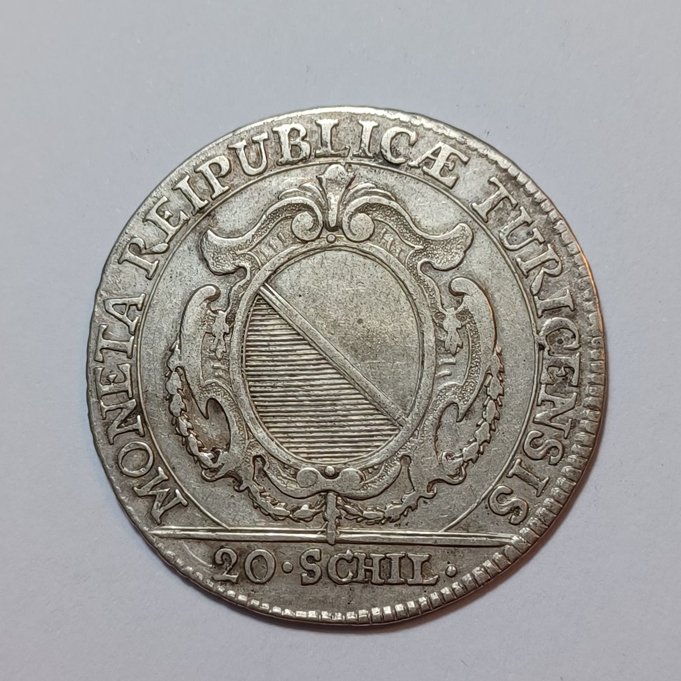 Tutti le monete: 20 Schilling 1774 Zürich – Usato da Pfäffikon ZH venduto da Schweizer_Muenzen 1