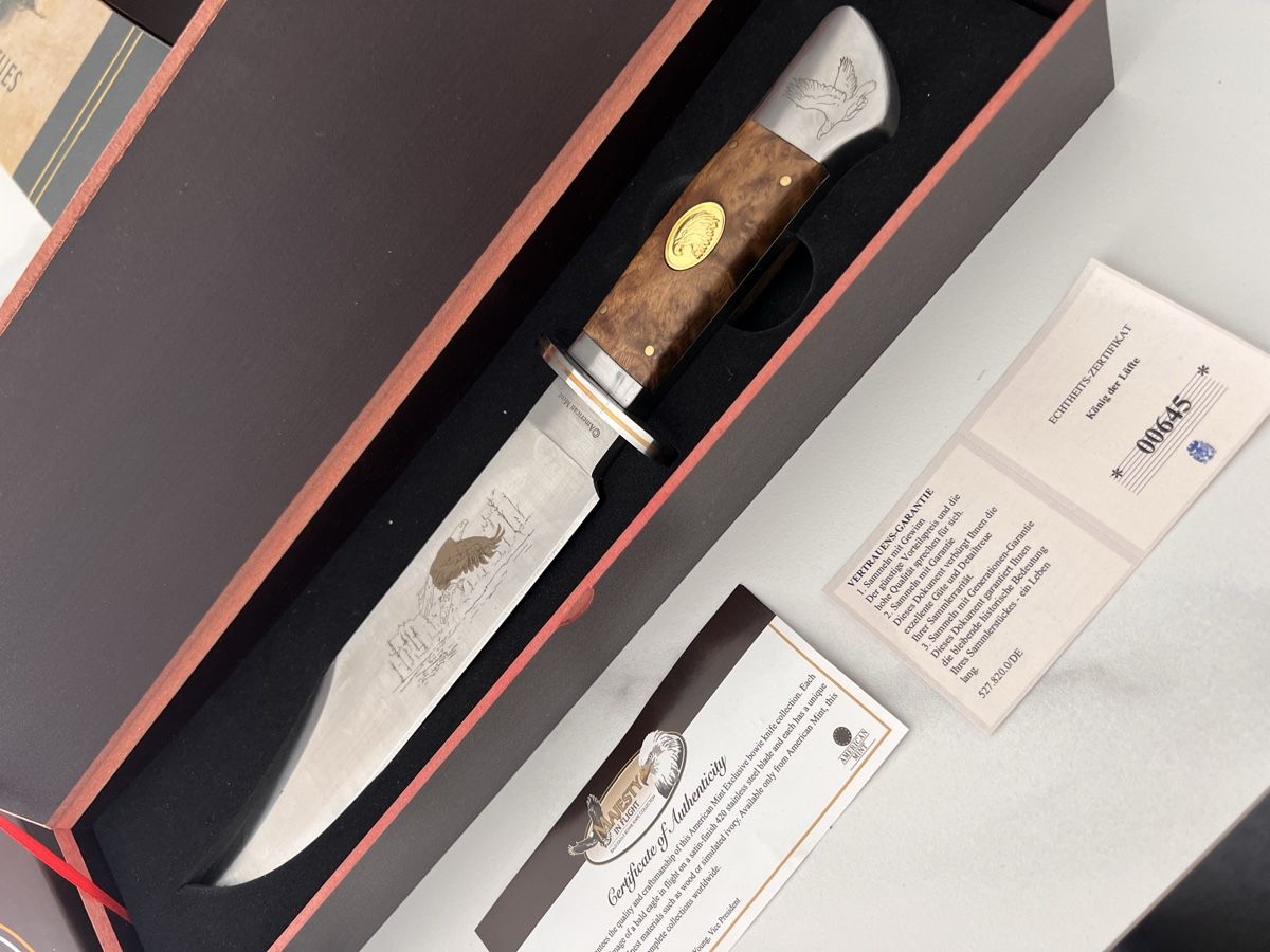 Accessori: Messer "Majesty in Flight" Bald Eagle Bowie. Neu! – Nuovo e nell'imballaggio originale da Winterthur venduto da ChicMarkt 4
