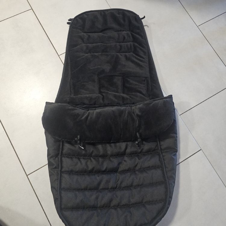 Chancelière Universelle Poussette Bébé Hiver - Sac Couchage Chaud Antidérapant 90x52cm Noir