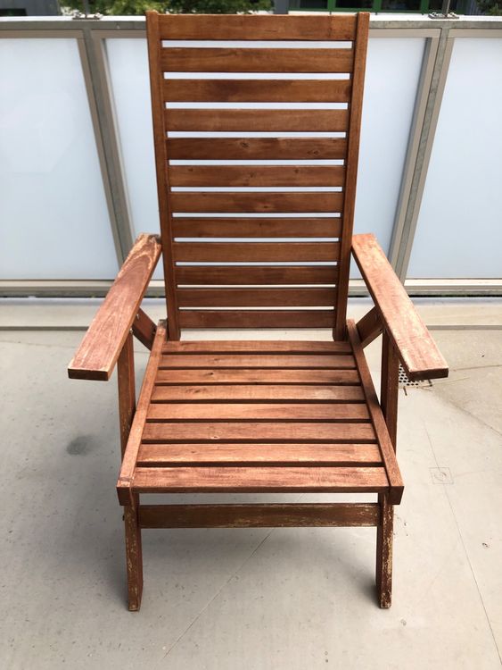 Holz Liegestühle Verstellbar mit Polster. Kaufen auf Ricardo