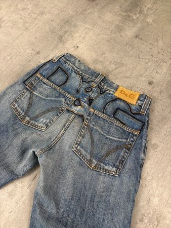 Vintage Dolce Gabbana Bootcut Backprint Jeans (S)