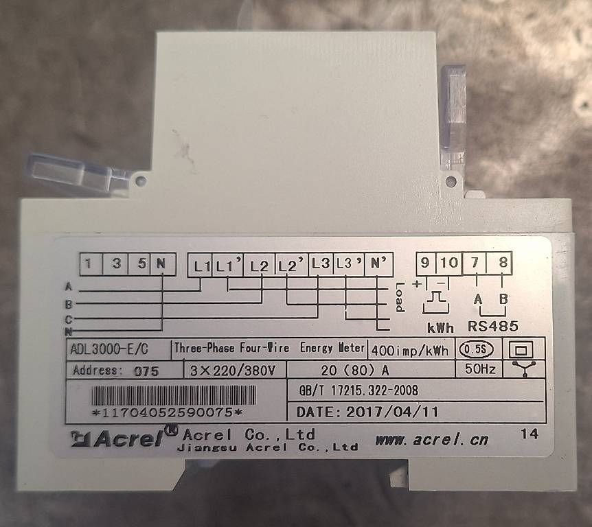 Componenti elettronici: Arcel 3000 e/c Energiemessung 80A RS485 – Usato da Neuenkirch venduto da Baumixx 1