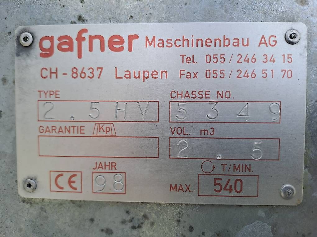 Gafner Spandiconcime: Miststreuer Gafner 2.5 HV – Usato da Zwischenflüh venduto da Enetchirel 2