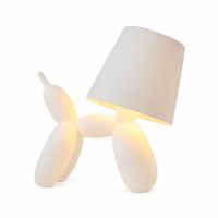 LED Hundelampe Balloon Dog Tischlampe Touch Dimmbar Weiss