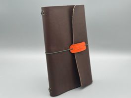 Handgefertigtes Vintage Lederjournal - Unikat