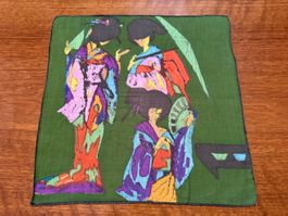 Taschentuch im Picasso-Stil Grün 28x28cm