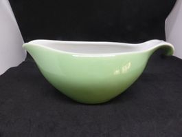 Saucière Rössler extérieur verte et blanche à l'intérieur