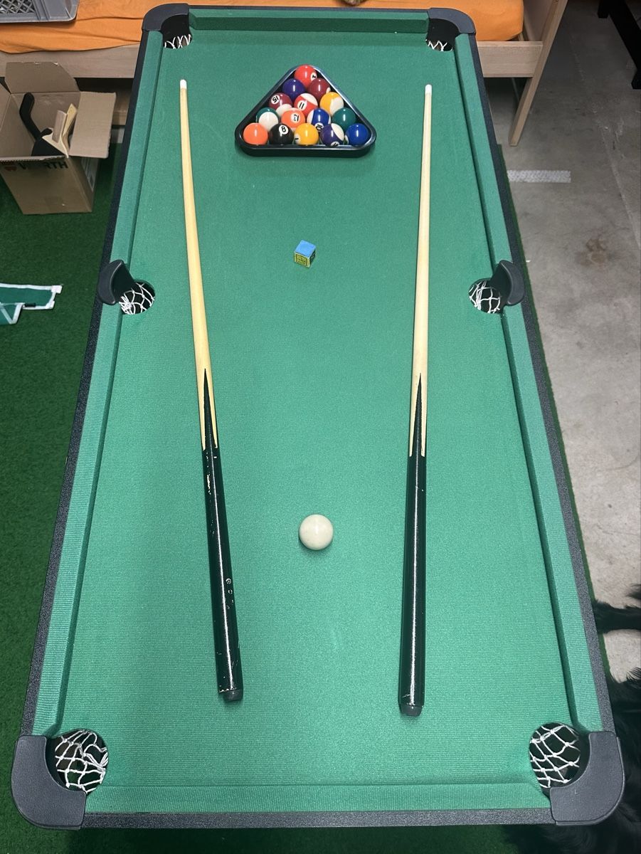 Giochi: Multifunktionstisch 4-in-1 Billard Tischfussball Set – Usato da Koppigen venduto da Njuko
