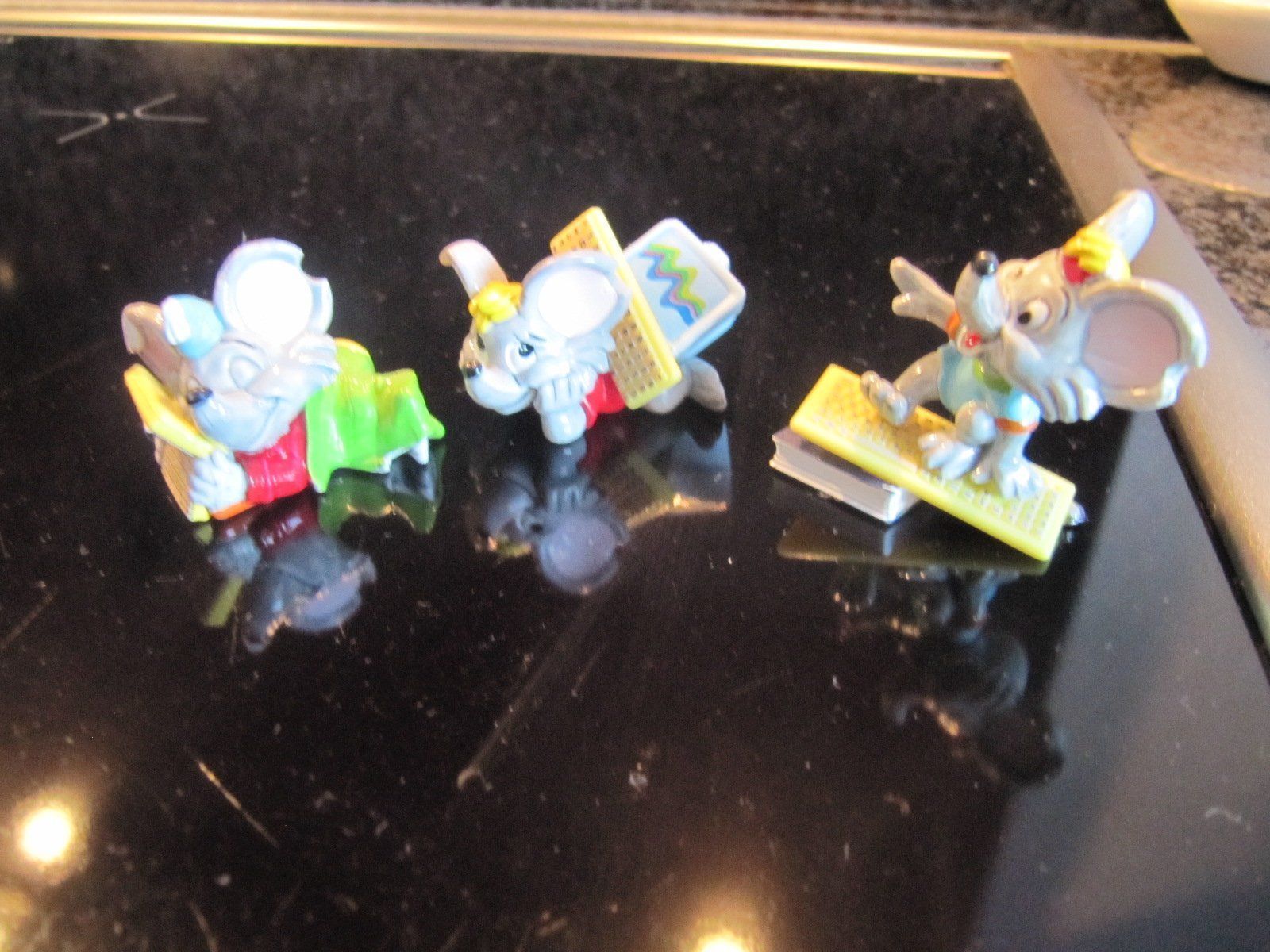 Figuren: Ferrero kinder 3 figuren de souris - 2001 – Gebraucht aus Arbedo von nadia1973