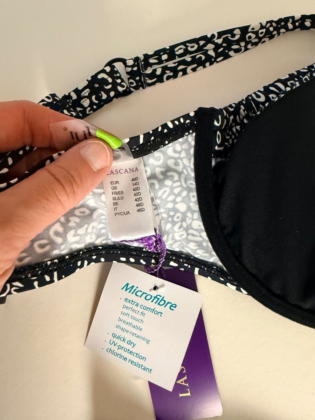 Lascana Costumi da bagno & Bikini: LASCANA, Bikini, Grösse 40D/40, Farbe Schwarz – Nuovo e nell'imballaggio originale da Rudolfstetten venduto da gst_g7xl 7