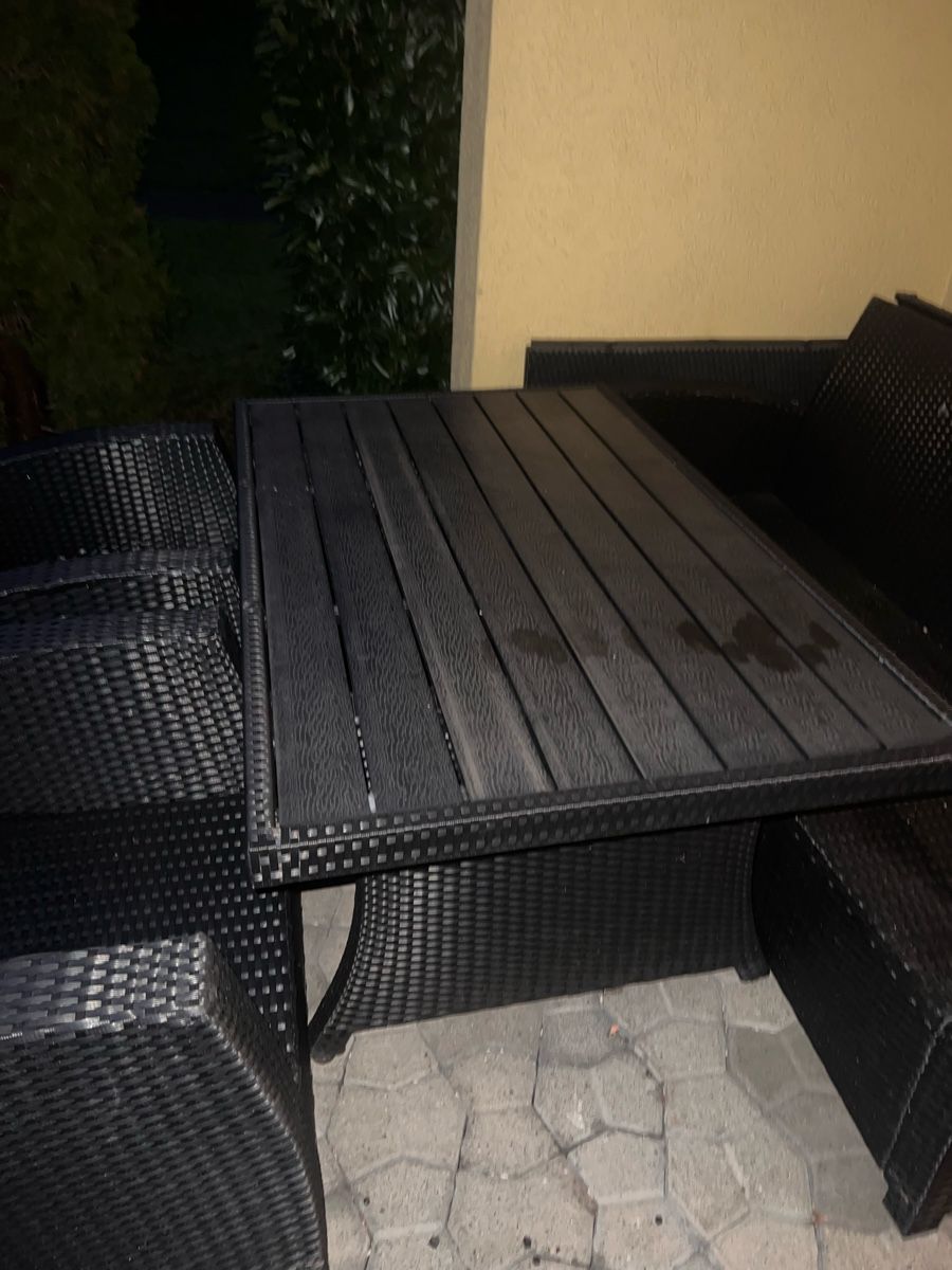 Set di tavolo e panche: Rattanlounge mit Tisch/preis verhandelbar – Usato da Bellikon venduto da nurial23 4