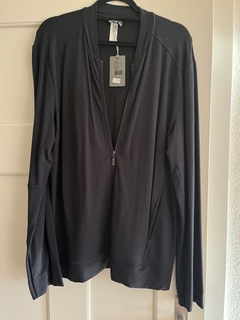 Hanro Living Herren Jacke Gr. L Schwarz - Neu mit Etikett!