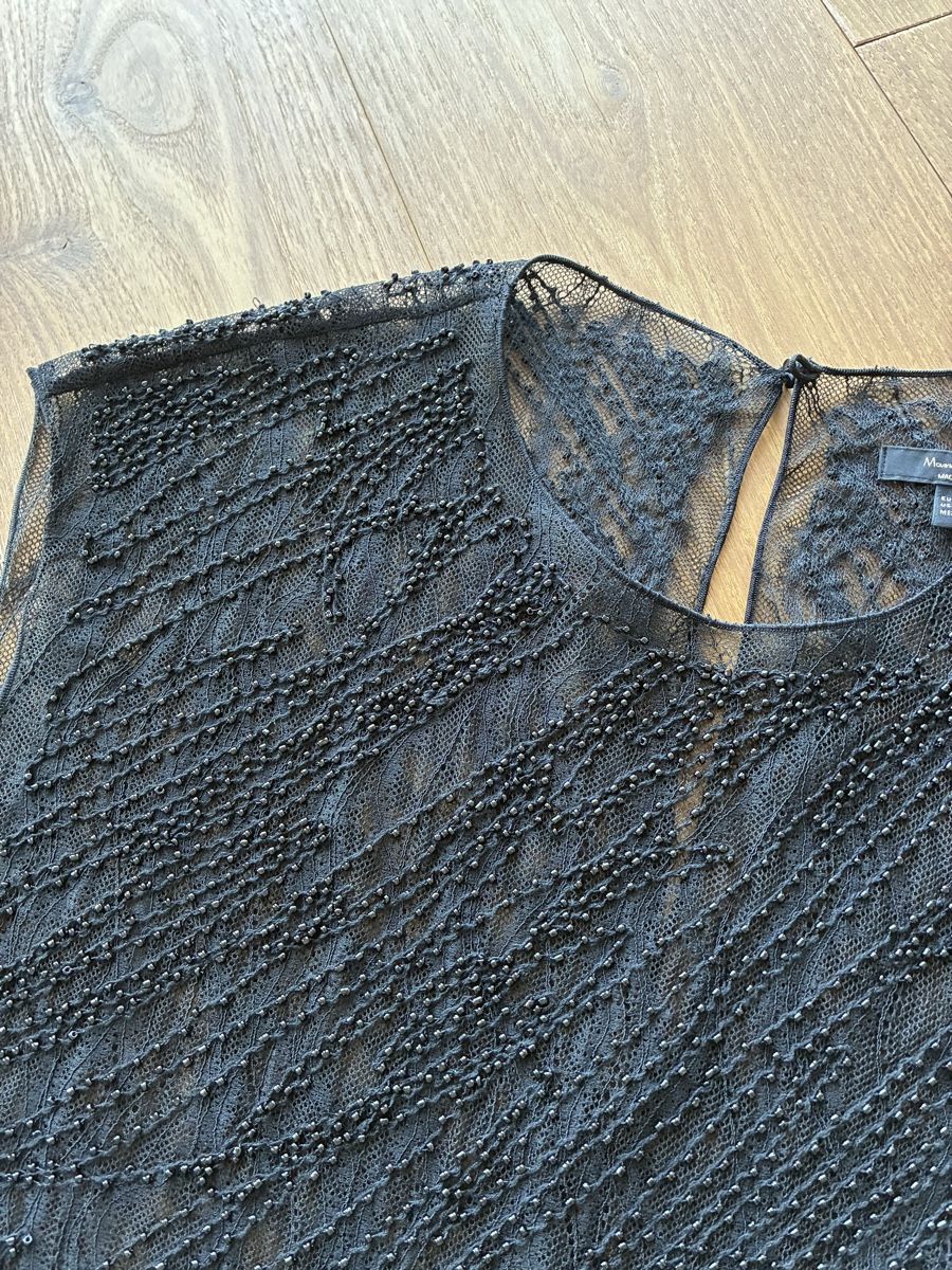 Massimo Dutti Top: Shiny half transparent top Massimo – Nuovo (secondo la descrizione) da Brunnen venduto da ann_j2by 2