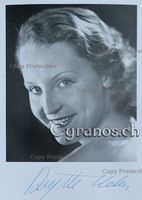 Brigitte Helm (1908-1996) Schauspielerin - sign. Foto