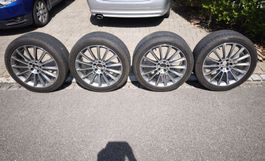 4 Alufelgen für Mercedes 5x112 und Hankook 245/45ZR19