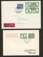1945 : 1 Brief + 1 Karte PAX, Ersttag " Tag der Waffenruhe"
