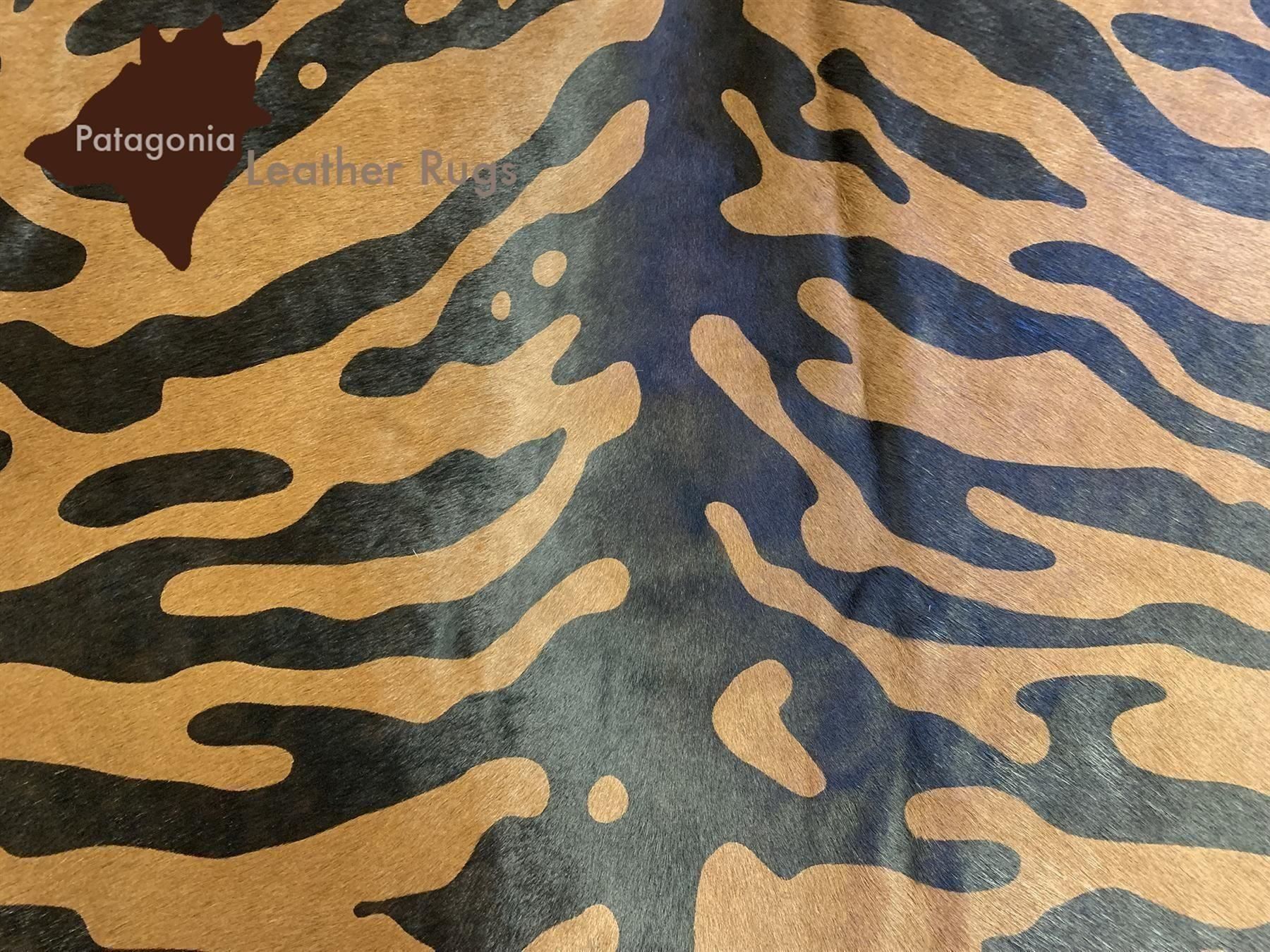 Tappeti: echtes Kuhfell Teppich Tiger black/beige – Nuovo e nell'imballaggio originale da Arbedo venduto da patagonialeatherrugs 2