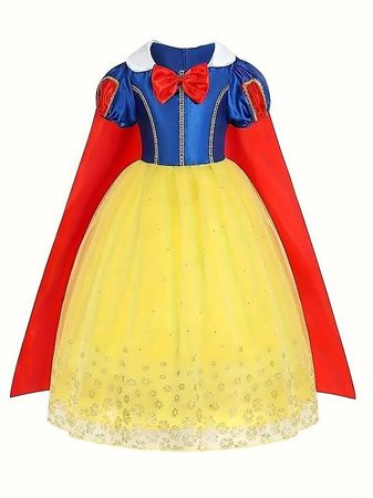 Schneewittchen Prinzessin Kleid für Mädchen Gr.130 NEU