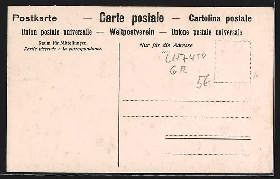 Cartoline postali: AK Tiefencastel, Gesamtansicht – Usato da Berlin venduto da bartko-reher 1