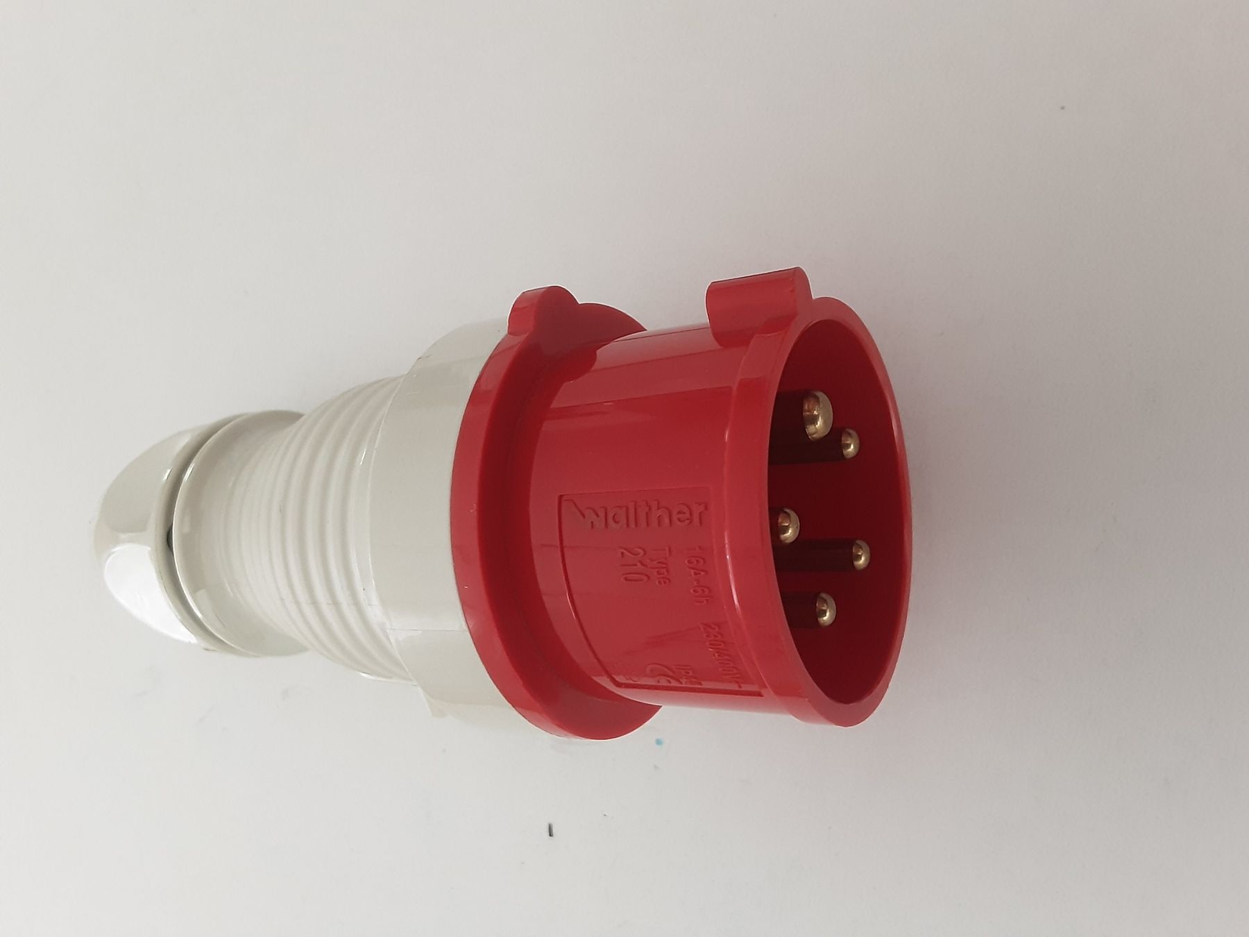 Walther Spine: Stecker Walther rot weiss 5-polig 32A 400V – Usato da Bronschhofen venduto da Faentl59