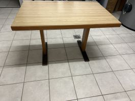 Esstisch Holz mit Metallfuss 120x80cm gebraucht
