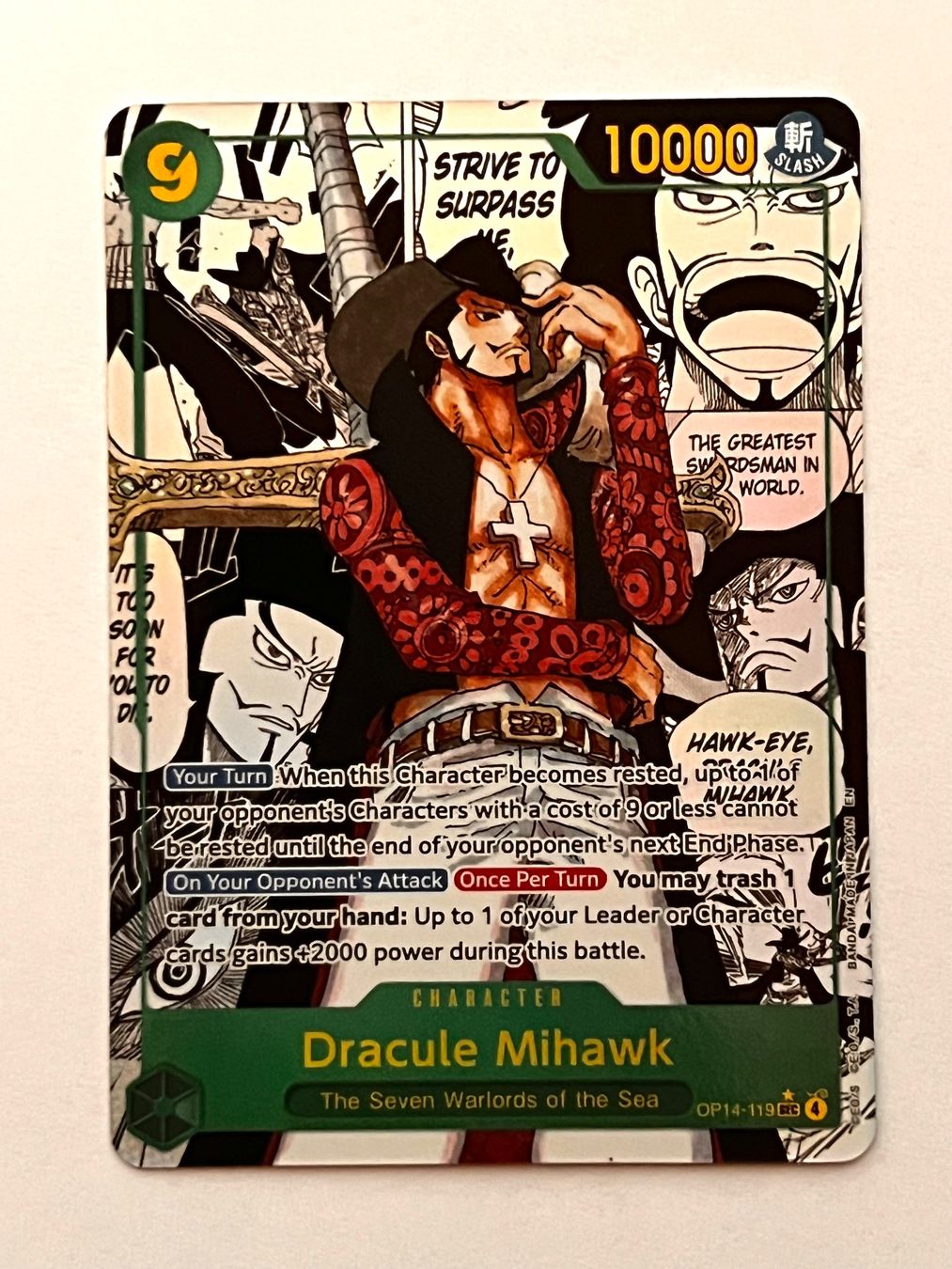Bandai Carte collezionabili: Dracule Mihawk (Manga) - OP14-119 – Usato da Ilanz venduto da caui