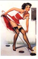 Postkarte "Pin-up".