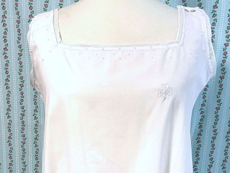 Nachthemd antik XXL Spitzen Kleeblatt VINTAGE 1900/1910