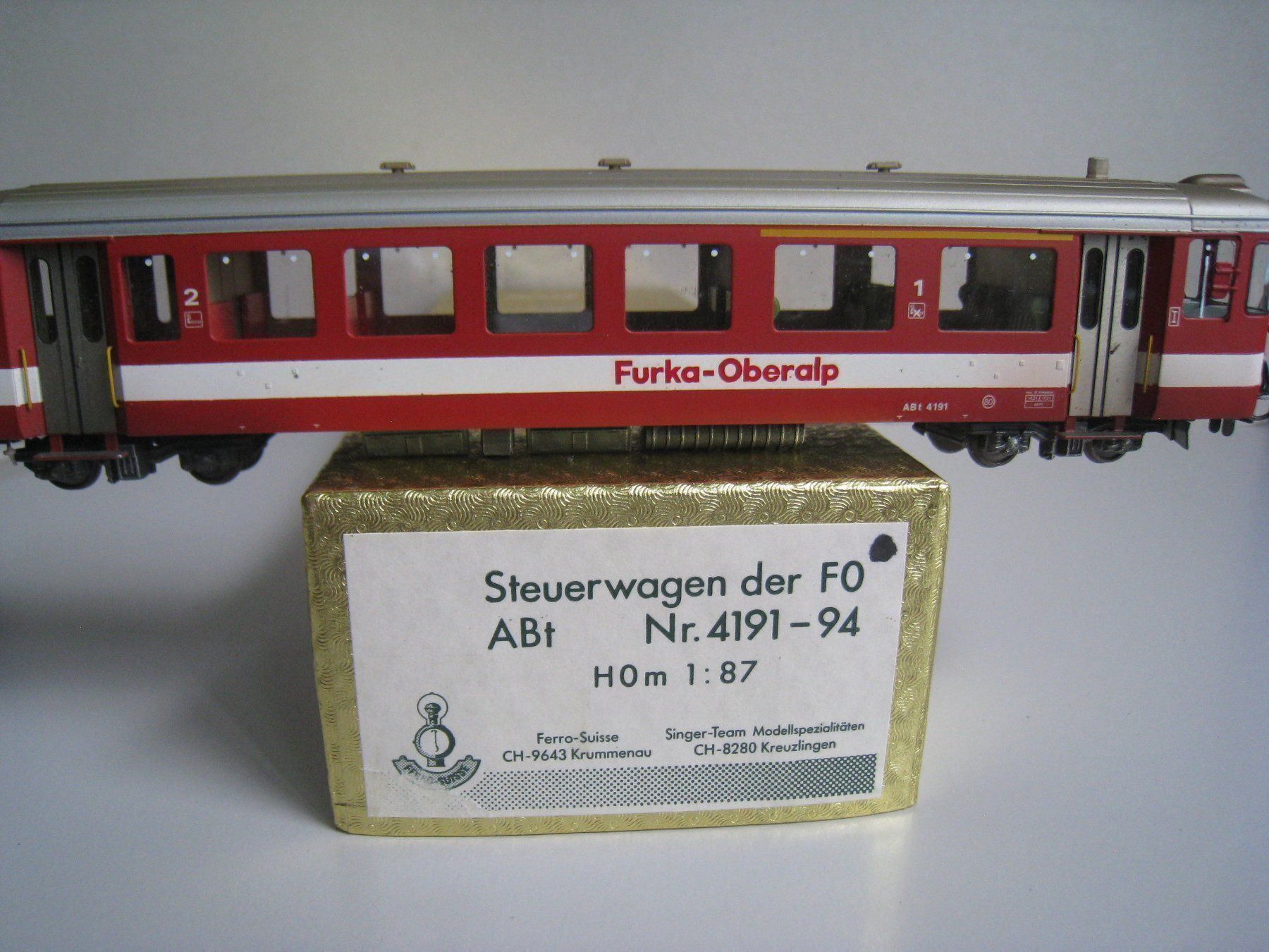 Ferro-suisse Modellini di ferrovie: Ferro Suisse ABt4 4191 FO - Pilot modere Version – Usato da Buchs ZH venduto da swiss-train