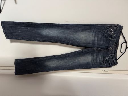 Jeans mit Strass, Damen, Grösse 36