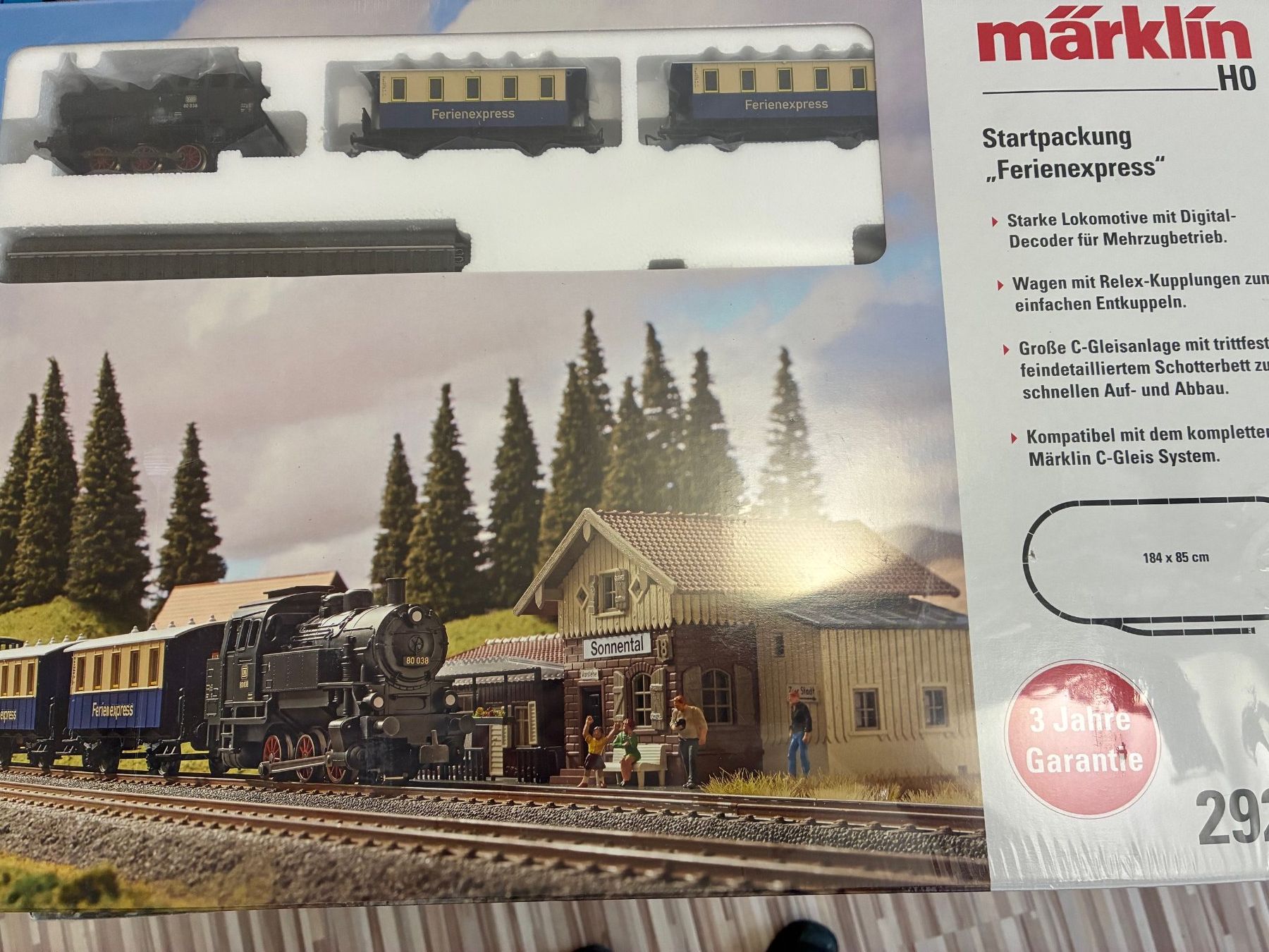 Märklin Modellini di ferrovie: Starterpack Märklin 29267 Dampflok original verschweisst – Nuovo e nell'imballaggio originale da Sissach venduto da tu44
