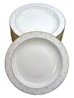 12 Assiettes plates anciennes en porcelaine Langenthal 1942