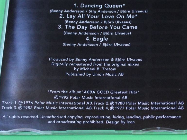 CD: ABBA - Dancing Queen Maxi-CD 1992 – Usato da Tübach venduto da JamesStone 6