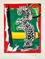 Knie Rolf "2 Bären übereinander" Original handsig. Farbser.